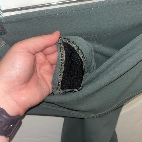 Athleta Dark Green Leggings - Picture 4 of 5